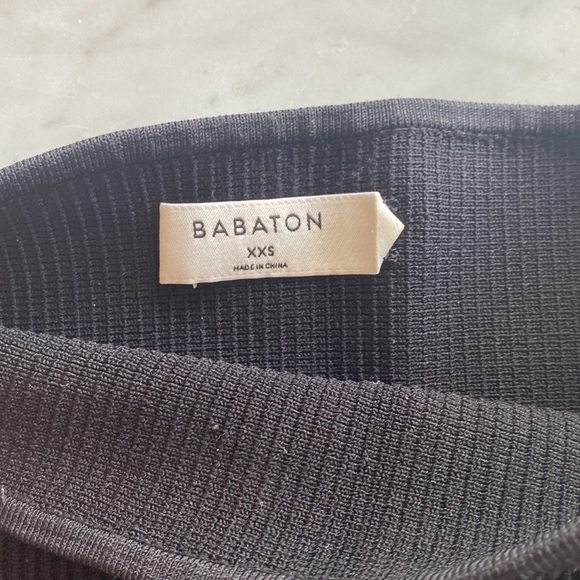 ARITZIA Babaton Sculpt Knit Cropped Tube Top - Black - XXS - Picture 6 of 7